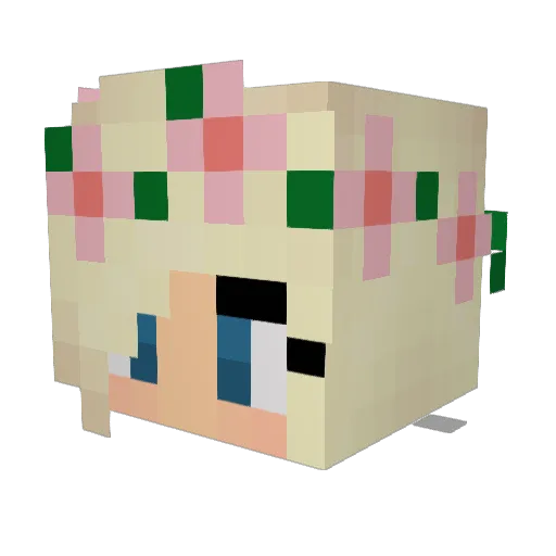Obey13 Minecraft avatar head, 3D render