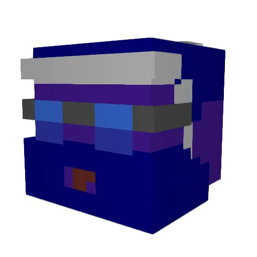 Obi061 Minecraft avatar head, 3D render