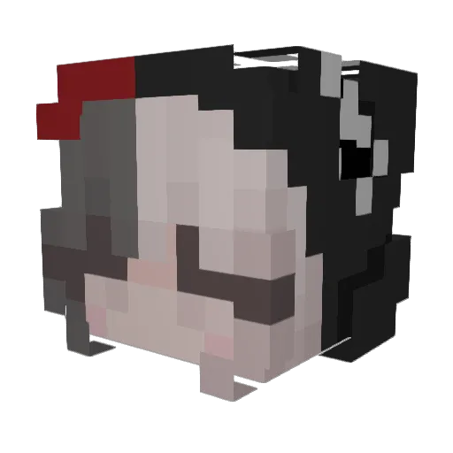 ObiJBar Minecraft avatar head, 3D render