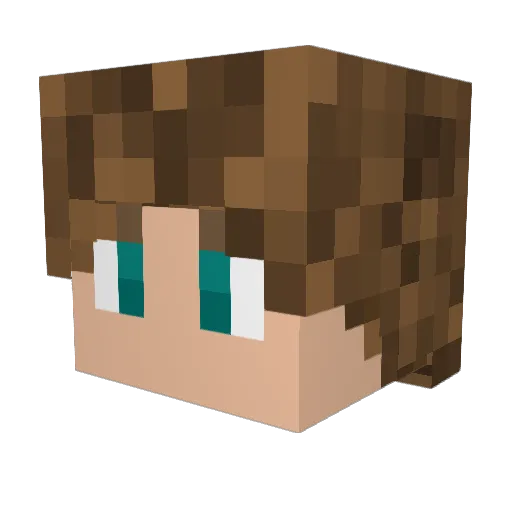 ObiOllie2187 Minecraft avatar head, 3D render