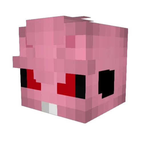 Obiareus Minecraft avatar head, 3D render