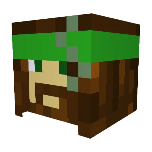 Obii420 Minecraft avatar head, 3D render