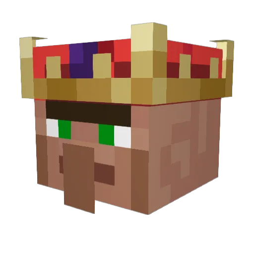Obinion Minecraft avatar head, 3D render
