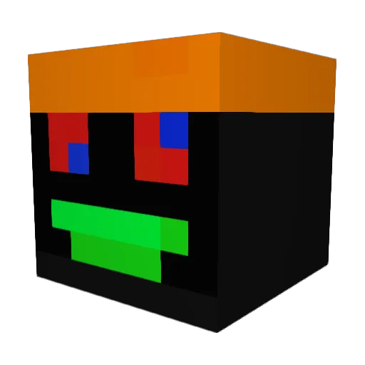 Obisity123 Minecraft avatar head, 3D render