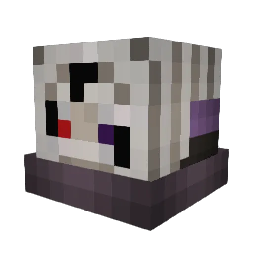 Obito361 Minecraft avatar head, 3D render