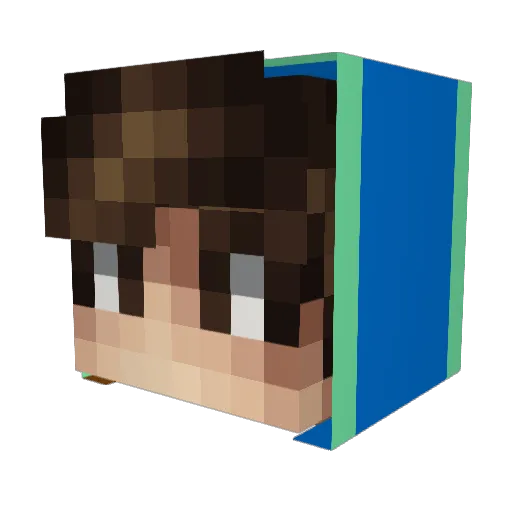 Obito56 Minecraft avatar head, 3D render