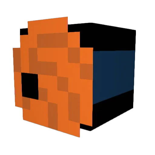 ObitoUchihax Minecraft avatar head, 3D render