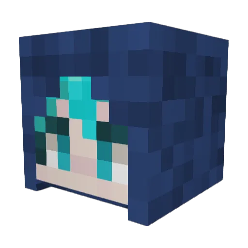 Obito_Uchiha71 Minecraft avatar head, 3D render