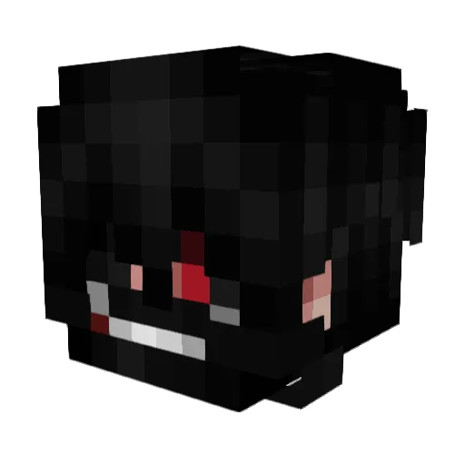 Obito___ Minecraft avatar head, 3D render