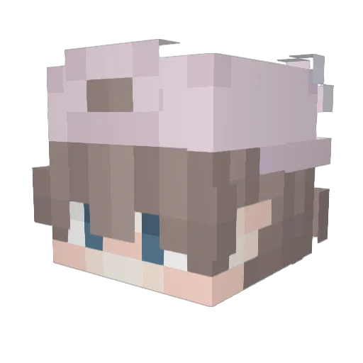 Object_001 Minecraft avatar head, 3D render