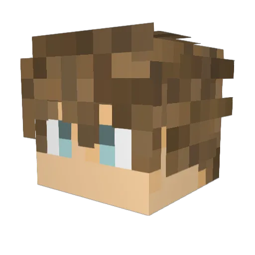 Objekt Minecraft avatar head, 3D render