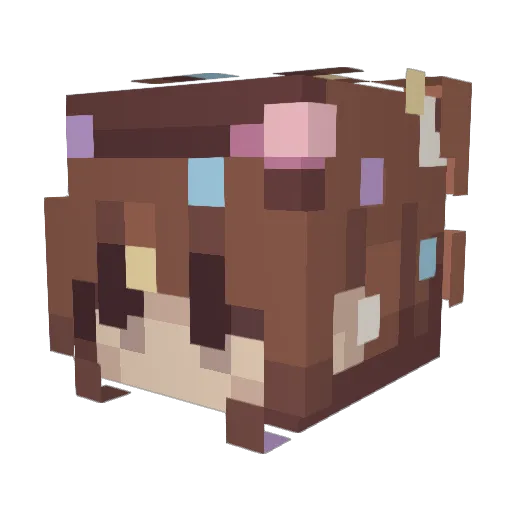 Obligingkitty Minecraft avatar head, 3D render