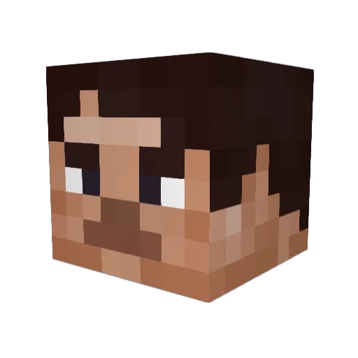 OblioSWorld Minecraft avatar head, 3D render