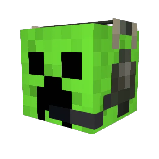 Obliterator54 Minecraft avatar head, 3D render