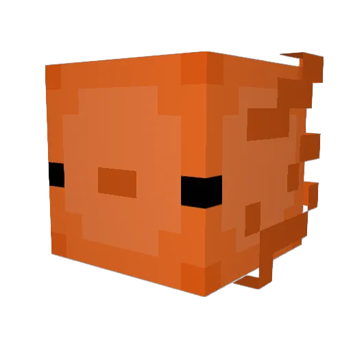 Oblivicious Minecraft avatar head, 3D render