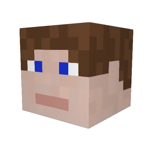 OblivionElement Minecraft avatar head, 3D render
