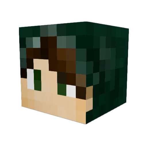 OblivionOrder Minecraft avatar head, 3D render