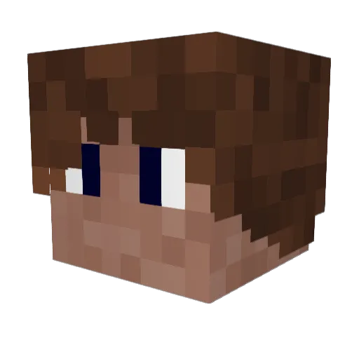 OblivionYT Minecraft avatar head, 3D render