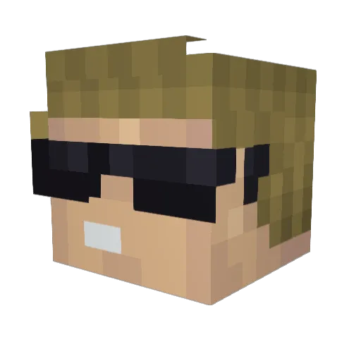 Oblivion_C Minecraft avatar head, 3D render