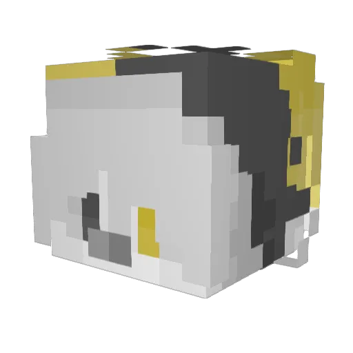 OblivionsBlade Minecraft avatar head, 3D render