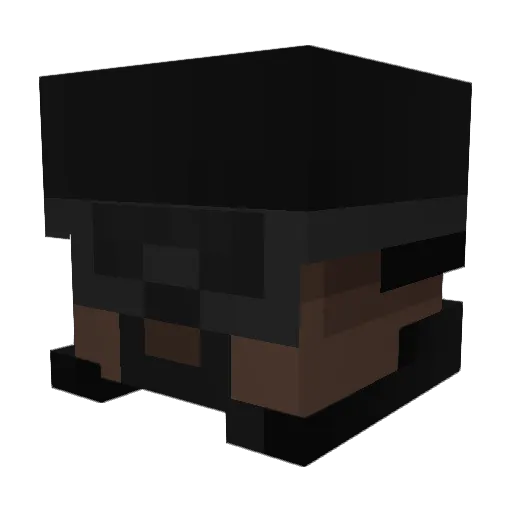 ObliviousGorilla Minecraft avatar head, 3D render