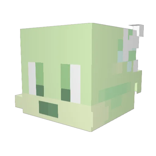 Obllivion Minecraft avatar head, 3D render