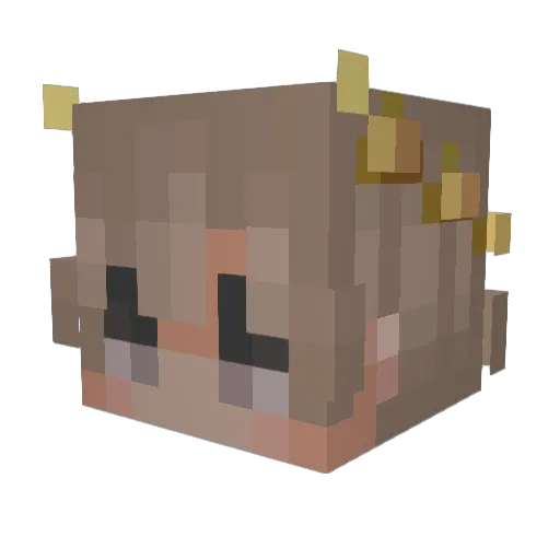 OblongCypres Minecraft avatar head, 3D render
