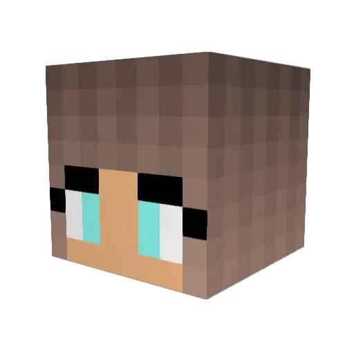 ObnoxiousKid Minecraft avatar head, 3D render