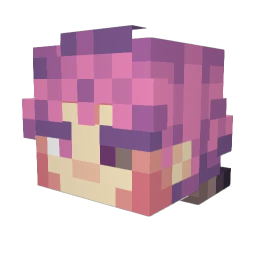 Obormot_ Minecraft avatar head, 3D render