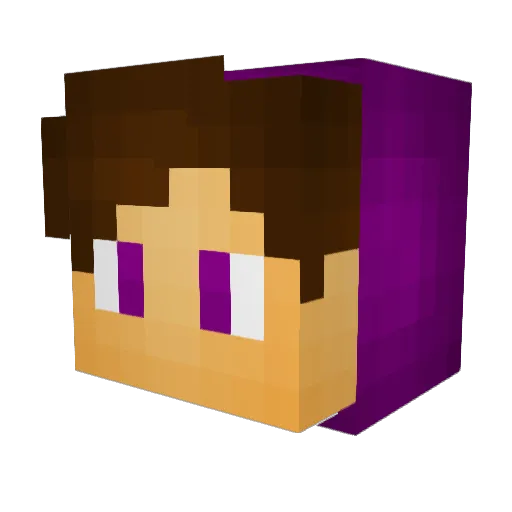 Obox888 Minecraft avatar head, 3D render