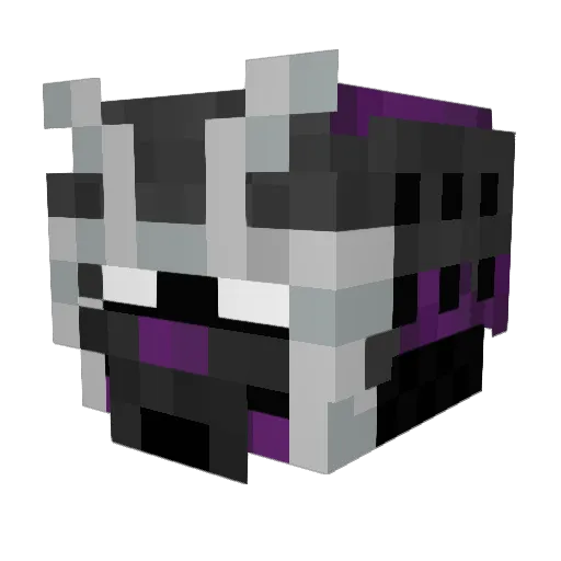 Obq Minecraft avatar head, 3D render