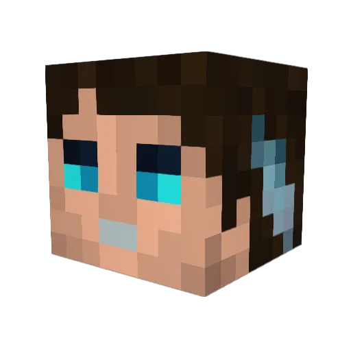 Obrax_5932 Minecraft avatar head, 3D render