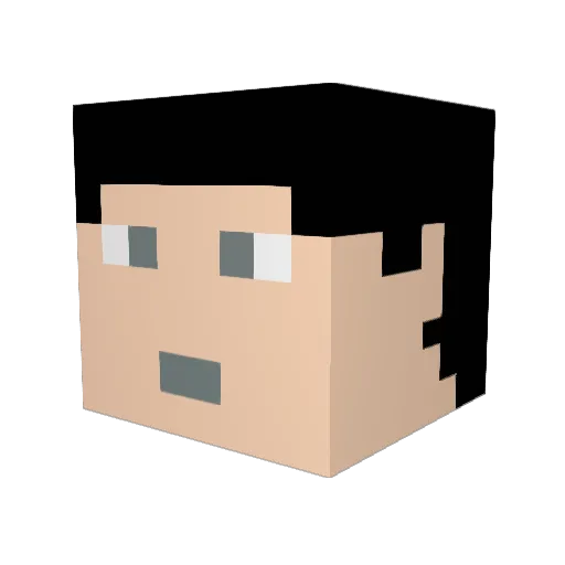 Obrez762 Minecraft avatar head, 3D render