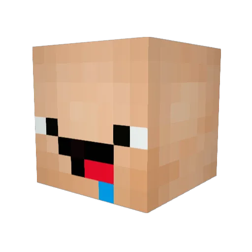 ObsceneSmile Minecraft avatar head, 3D render