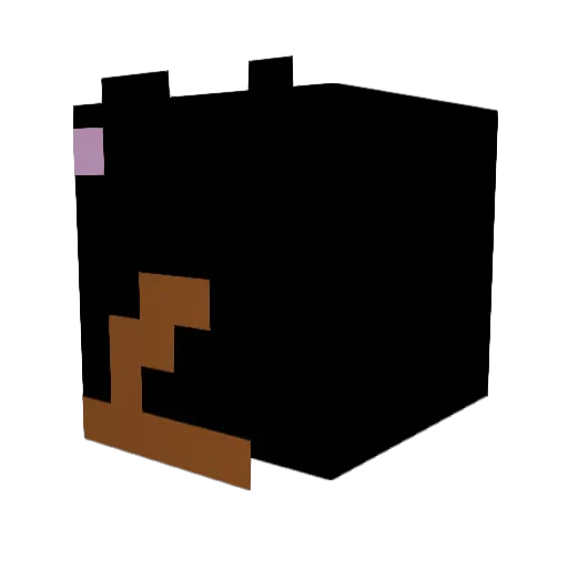 Obscense Minecraft avatar head, 3D render