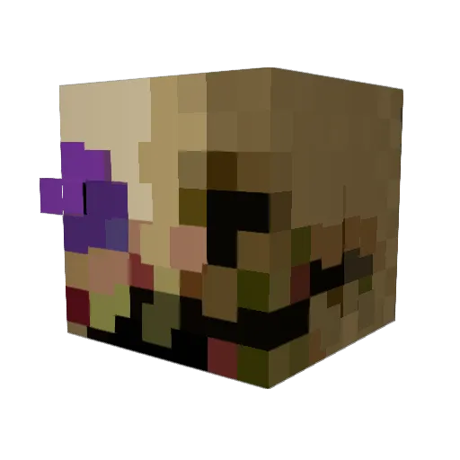 ObscureMemory Minecraft avatar head, 3D render