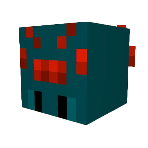 Obscure_shade Minecraft avatar head, 3D render