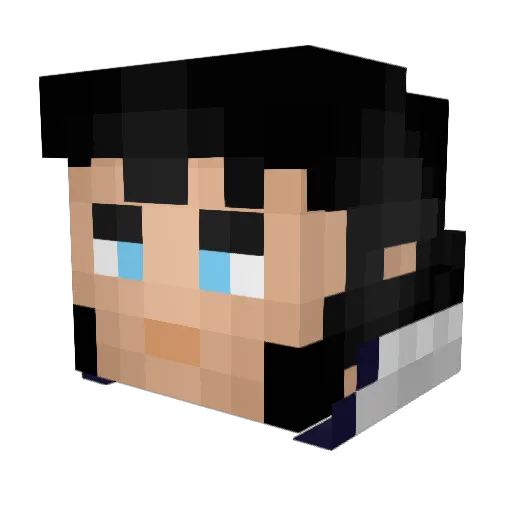 ObscuredUser Minecraft avatar head, 3D render