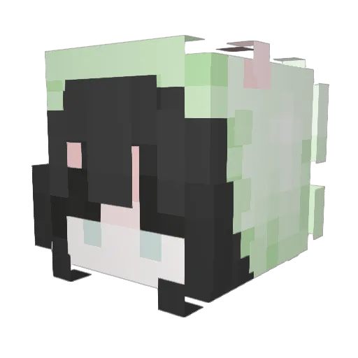 Obsen Minecraft avatar head, 3D render
