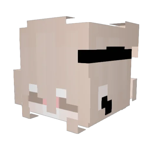 Obsesivah Minecraft avatar head, 3D render