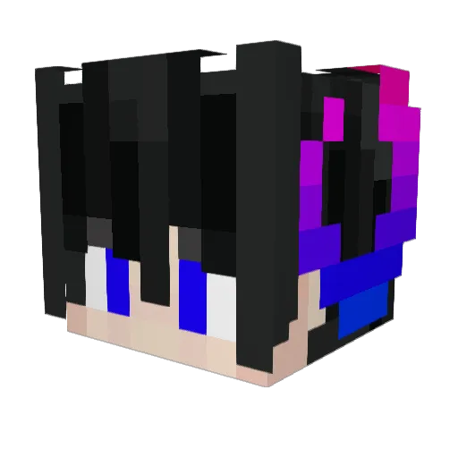 Obsession2k Minecraft avatar head, 3D render