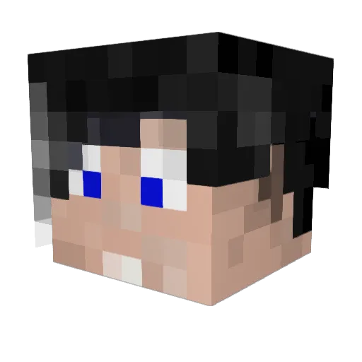 ObsessionPC Minecraft avatar head, 3D render