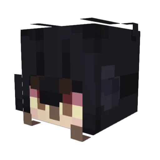 ObsiKnight Minecraft avatar head, 3D render