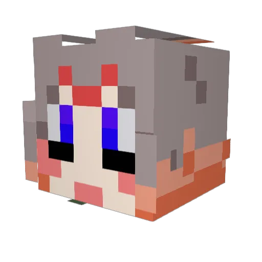 ObsiObzan Minecraft avatar head, 3D render