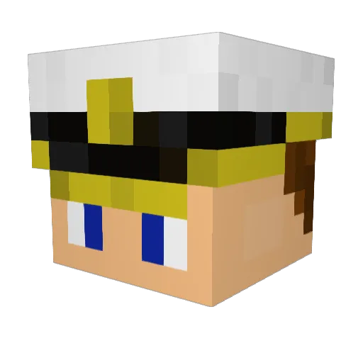 Obsidian509 Minecraft avatar head, 3D render