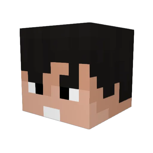 ObsidianAegis Minecraft avatar head, 3D render