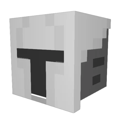 ObsidianBandit Minecraft avatar head, 3D render