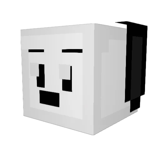ObsidianCreator Minecraft avatar head, 3D render