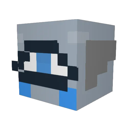 ObsidianCryptid Minecraft avatar head, 3D render