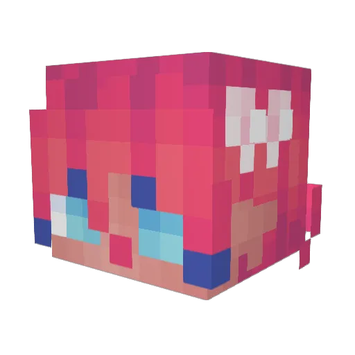 ObsidianEchoes Minecraft avatar head, 3D render